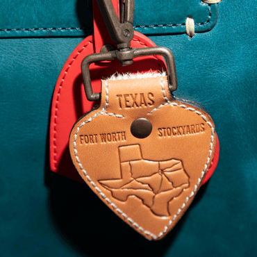 Texas Haircalf Heart Charm/Key fob - Will Leather Goods