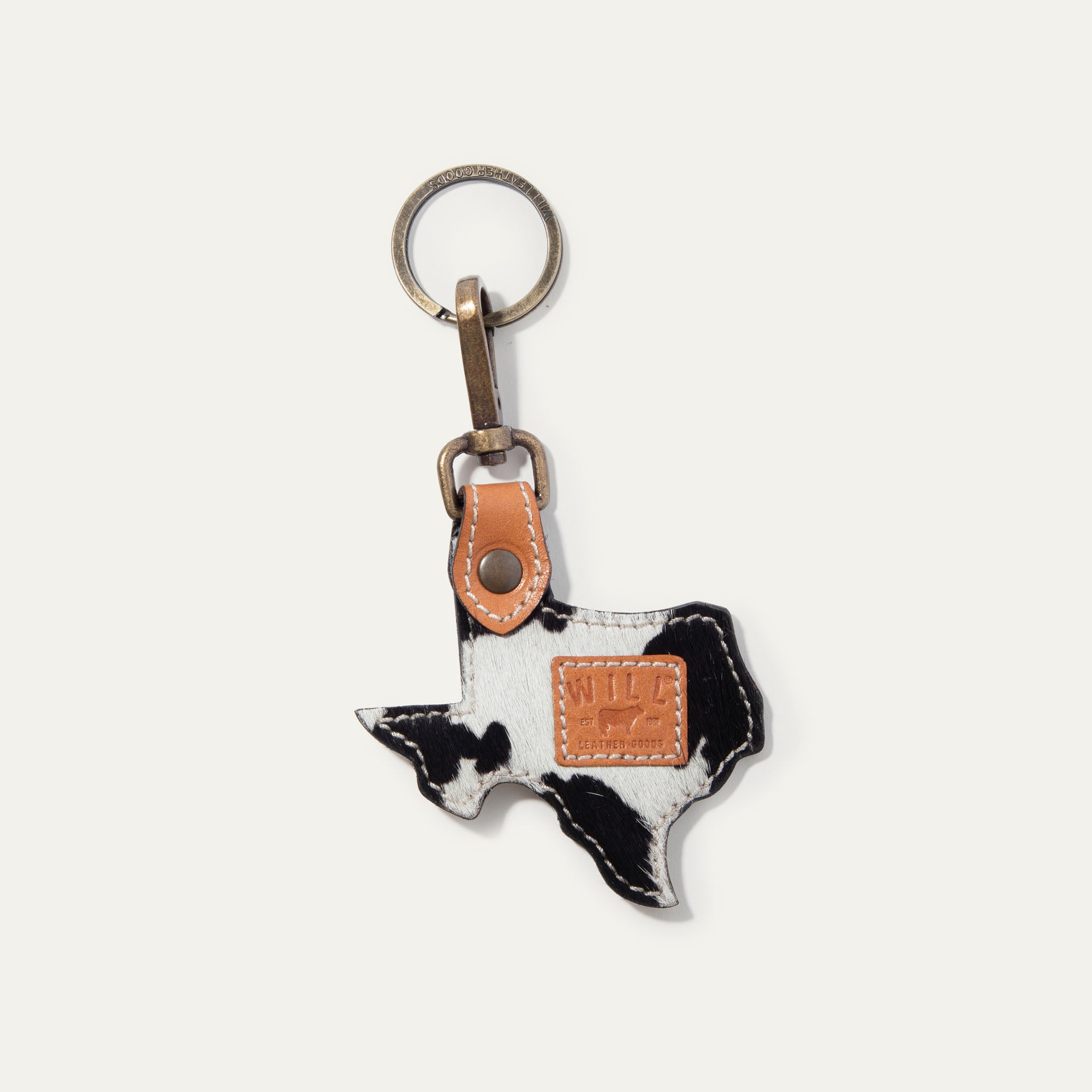 Texas Haircalf Charm/Keyfob – Will Leather Goods