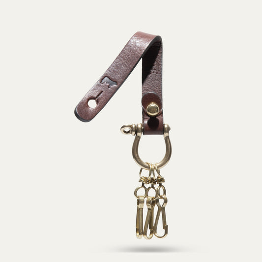 LEATHER TURN - BACK KEYRING - Will Leather Goods