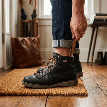LEATHER HANDLE SHOE HORN - Will Leather Goods