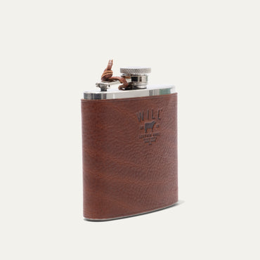 Leather & Stainless Steel Flask