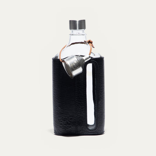 Glass Leather Flask 375Ml