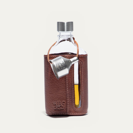 Glass Leather Flask 200Ml