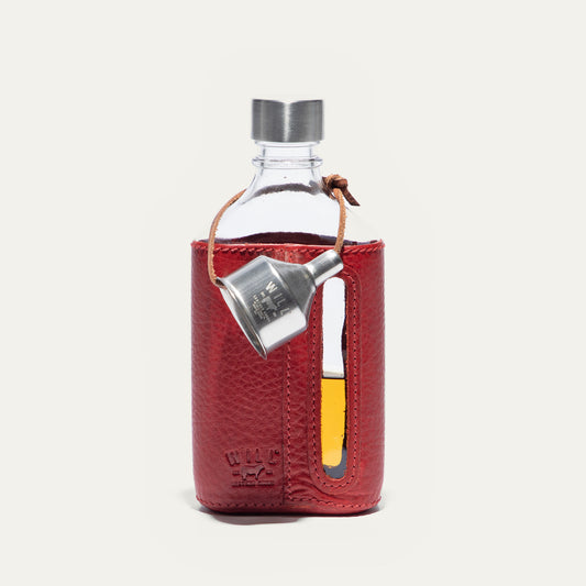 Glass Leather Flask 200Ml - Will Leather Goods