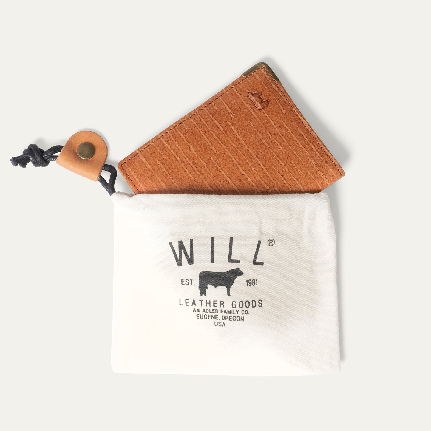 William Italian Leather Front Pocket Wallet