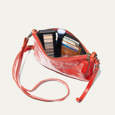 Corfu Zip Pouch Medium W/ Crossbody - Will Leather Goods