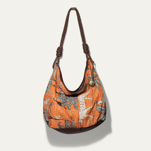 Kantha Reversible Quilted Hobo
