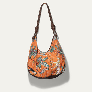 Kantha Reversible Quilted Hobo