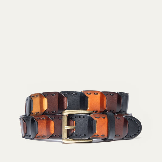 Hand Laced Link Belt - Will Leather Goods