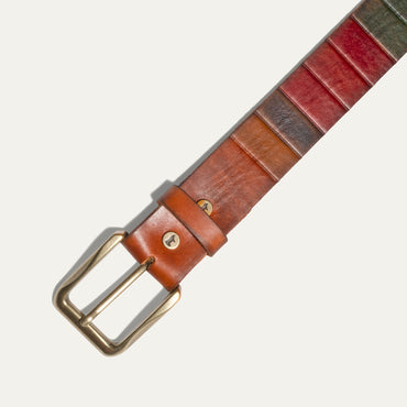 Hand Painted Color Block Belt