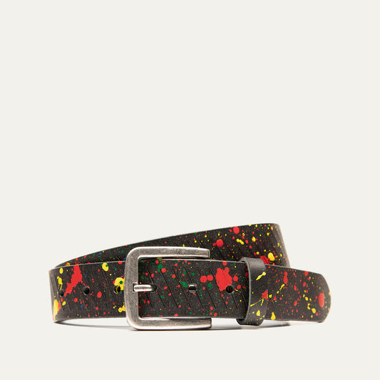 Hand Painted Splatter Belt