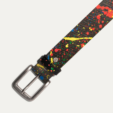 Hand Painted Splatter Belt