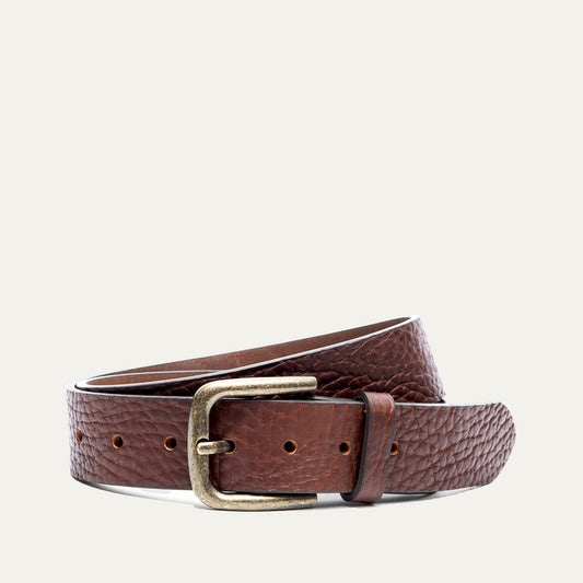 Shrunken American Bison Belt - Will Leather Goods