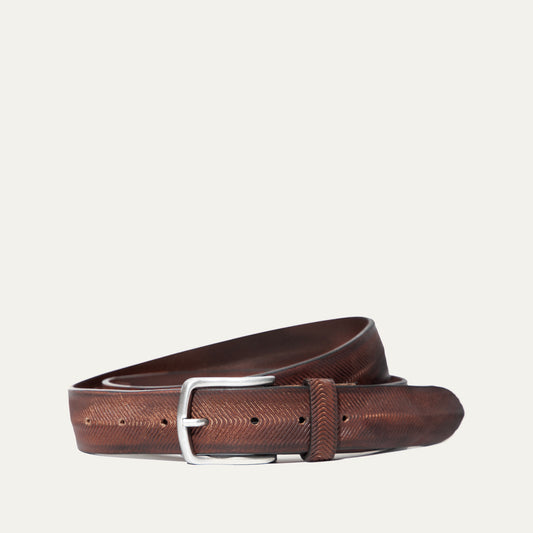Vintage Chevron Belt - Will Leather Goods
