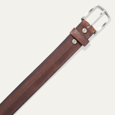 Vintage Chevron Belt - Will Leather Goods
