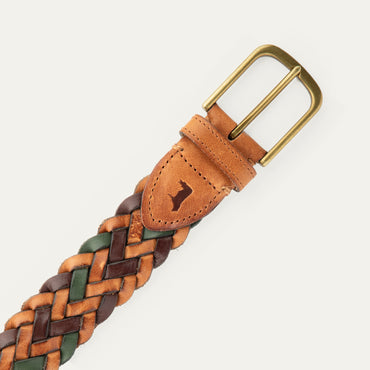 Tri-Color Braided Belt