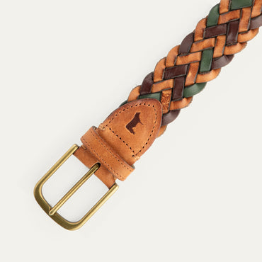 Tri-Color Braided Belt