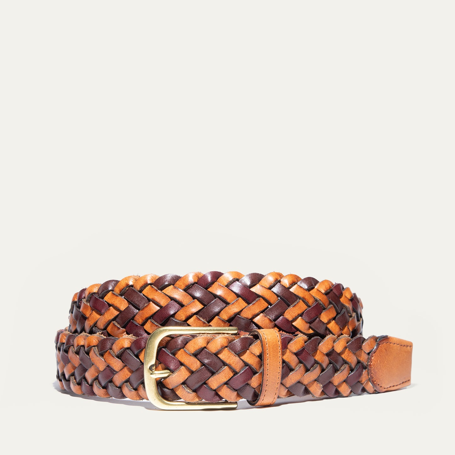 Tri-Color Braided Belt