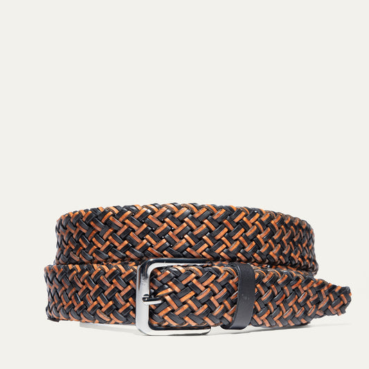 Two-Tone Tubular Braided Belt