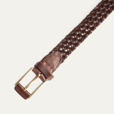 Leather & Braided Wax Cord Belt
