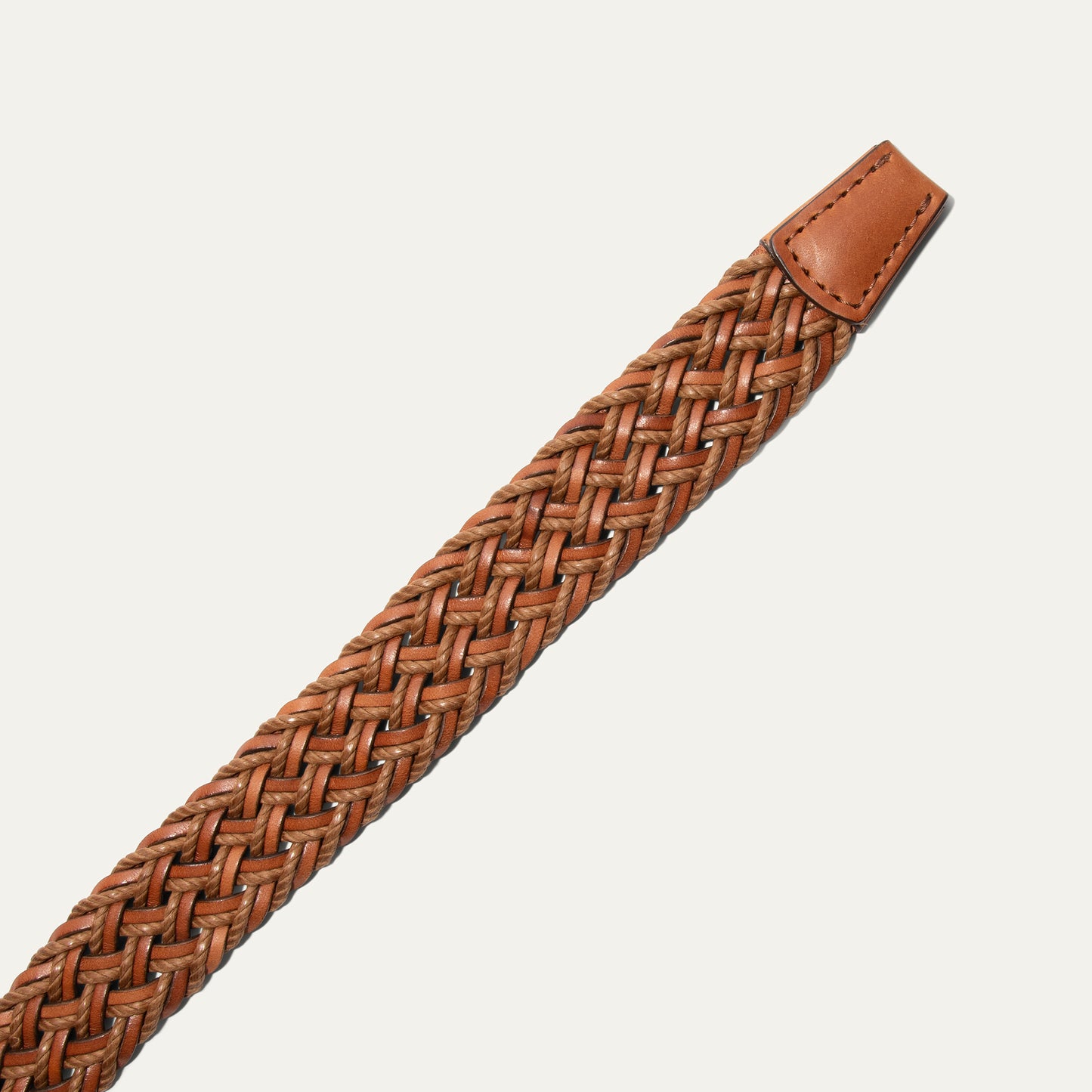 Leather & Braided Wax Cord Belt