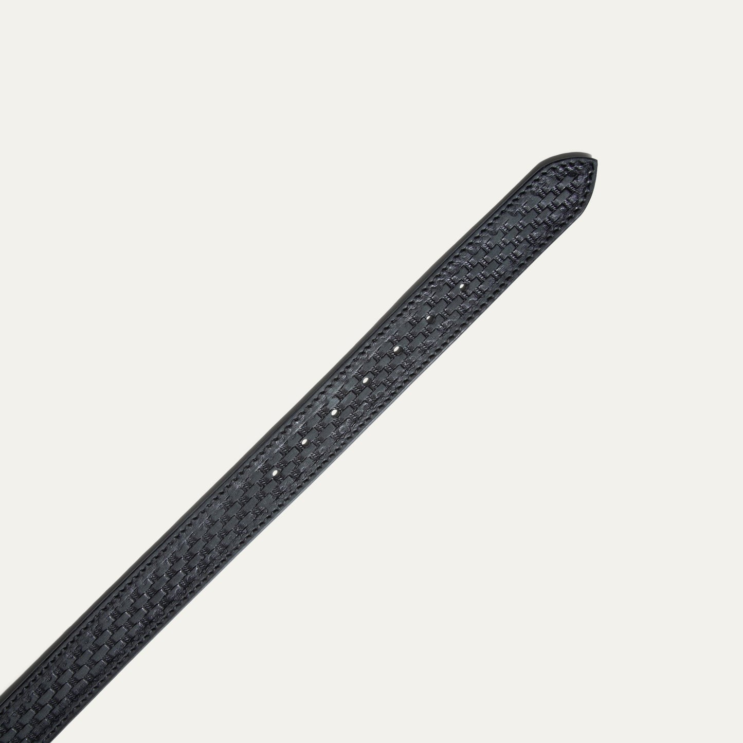 HAND - TOOLED BASKETWEAVE JEAN BELT - Will Leather Goods
