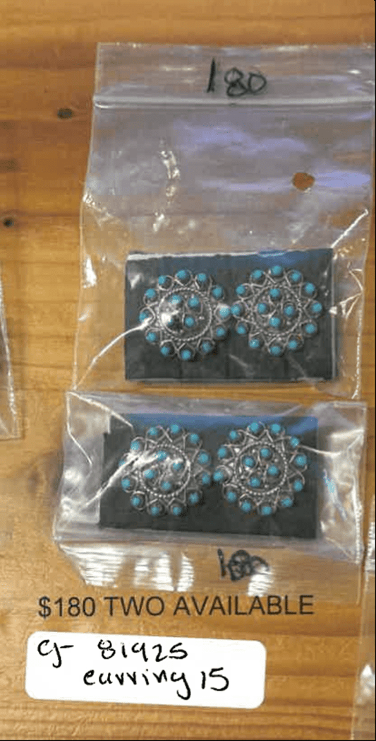 TURQUOISE EARRING SET - $180 - Will Leather Goods