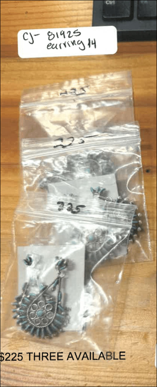 TURQUOISE EARRING SET - $225 - Will Leather Goods