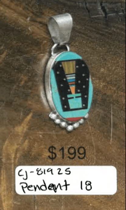 TURQUOISE PENDANT - $199 - Will Leather Goods