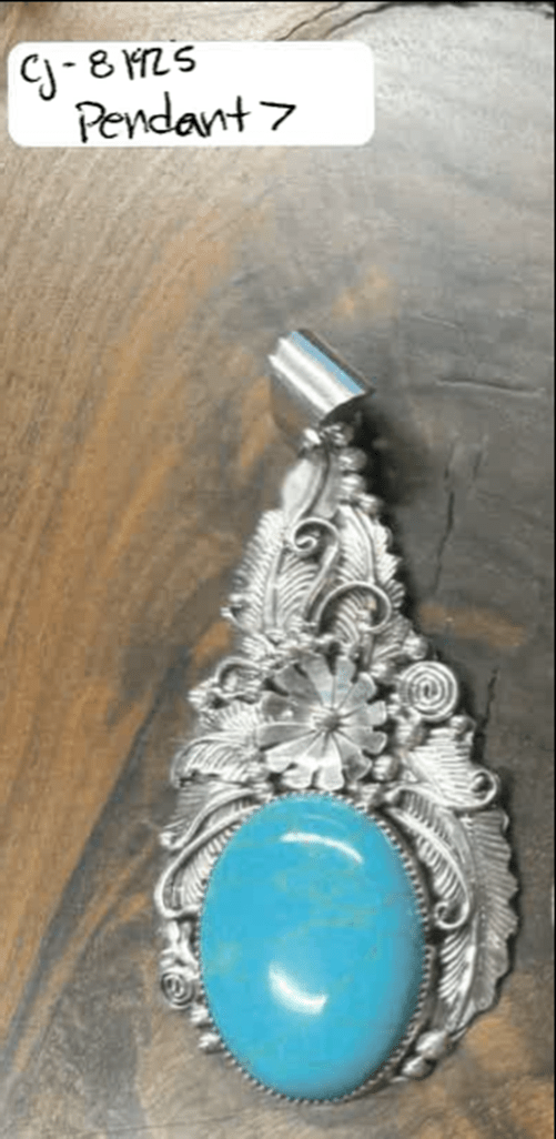 TURQUOISE PENDANT - $349 - Will Leather Goods