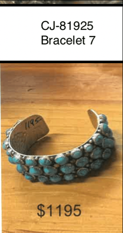 TURQUOISE BRACELET - $1195 - Will Leather Goods