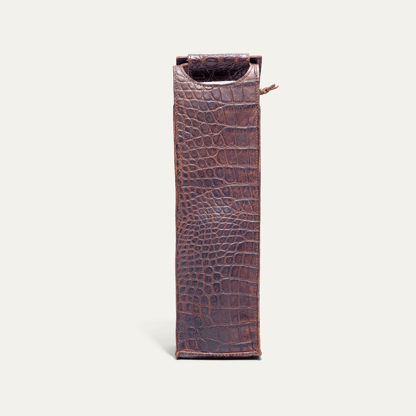 Hand-Patterned Single Wine Case - Will Leather Goods