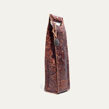 Hand-Patterned Single Wine Case
