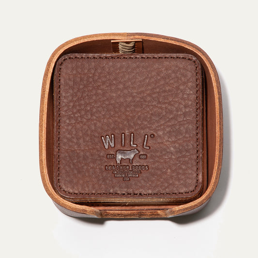 Set Of Eight Coasters - Will Leather Goods