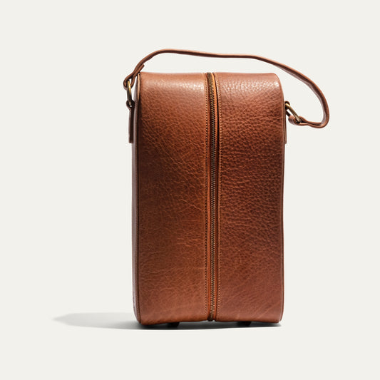 Hard Double Leather Wine Case