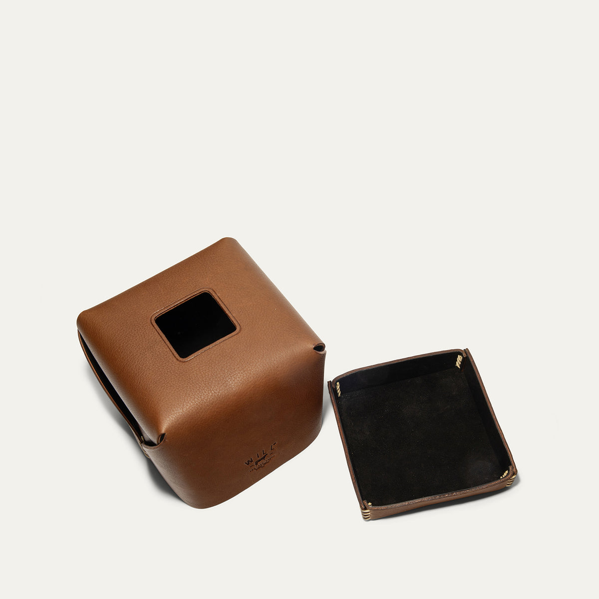 Square Tissue Box - Will Leather Goods