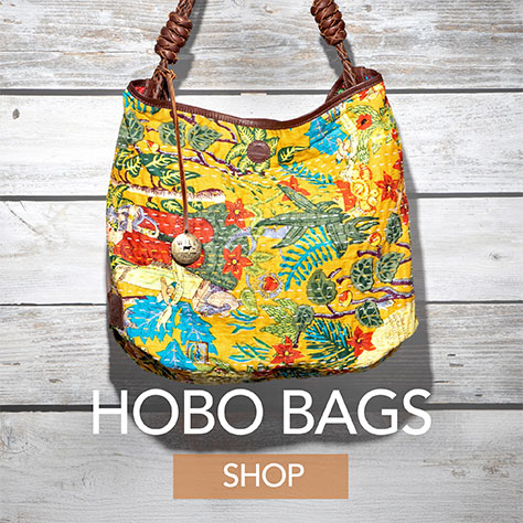 Kantha Reversible Quilted Hobo