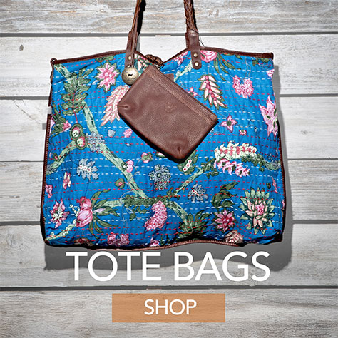 Kantha Reversible Quilted Tote