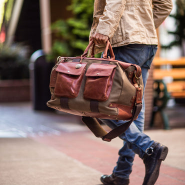 Canvas & Leather Travel Duffle