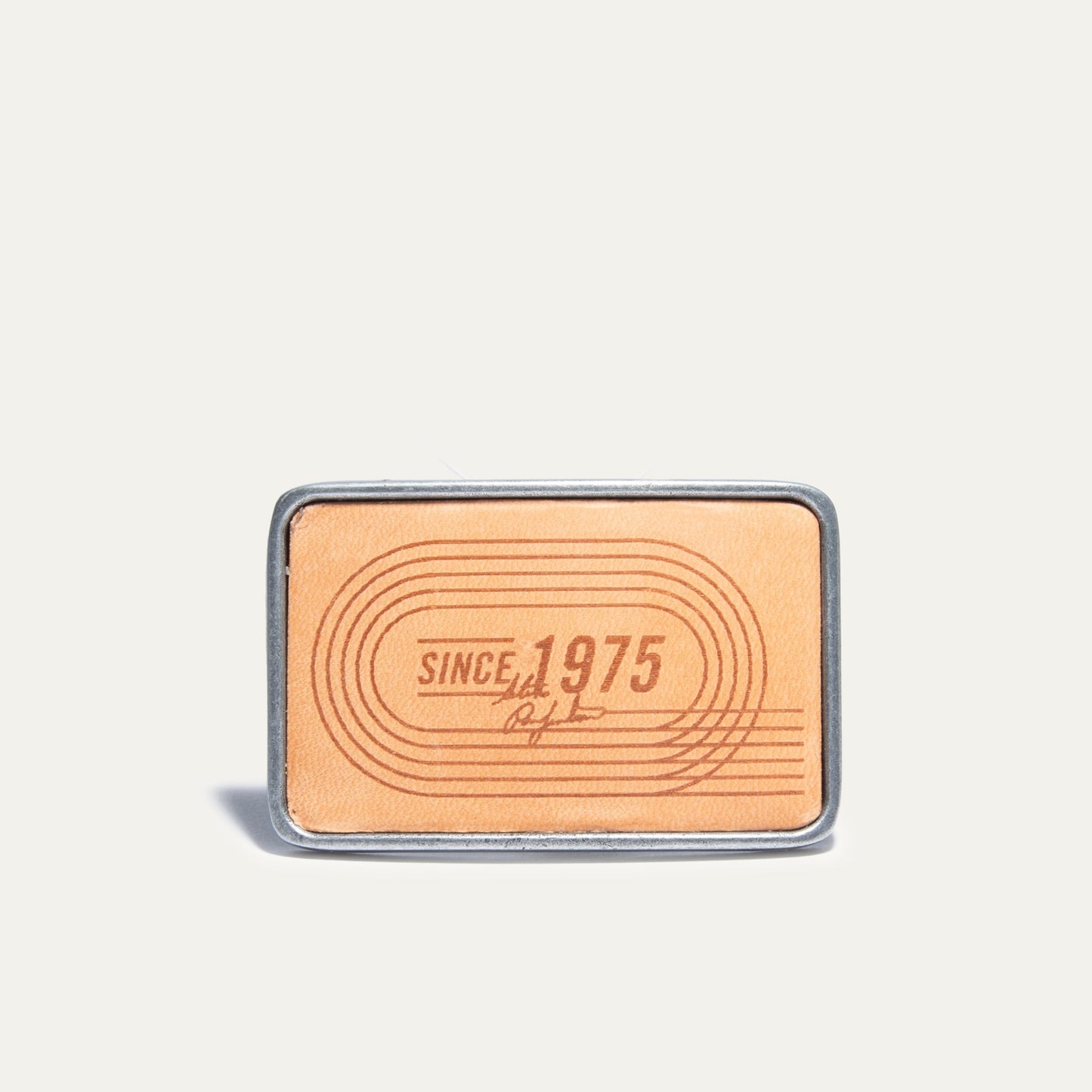 "Since 1975" Rectangle Buckle Plaque - Will Leather Goods