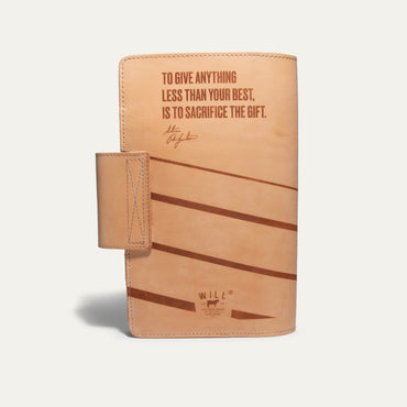 Shoe Print Leather Journal Cover