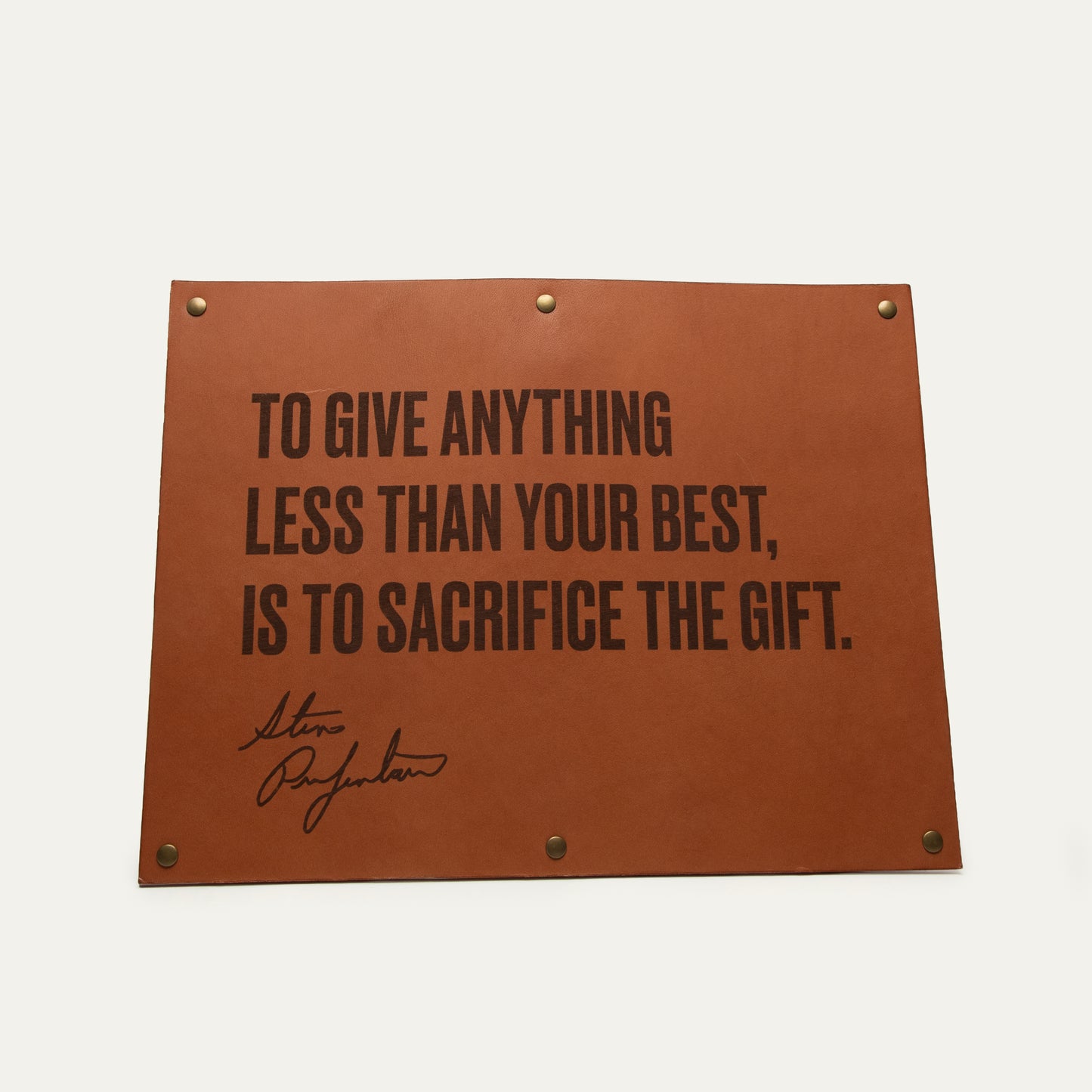 Leather Sign Quote 3