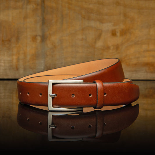 Glazed Calf Skin Belt