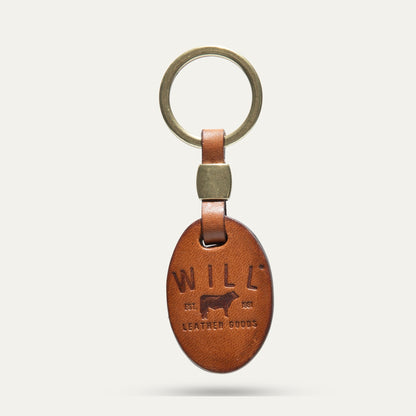 OVAL SHAPE KEY FOB - Will Leather Goods