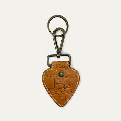 Texas Haircalf Heart Charm/Key fob - Will Leather Goods