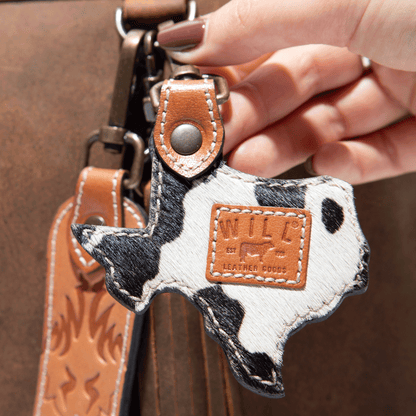 Texas Haircalf Charm/Keyfob - Will Leather Goods