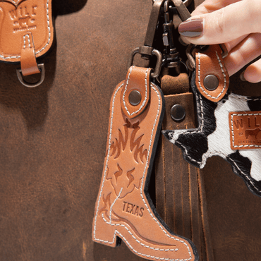 Texas Boot Charm/Key fob - Will Leather Goods