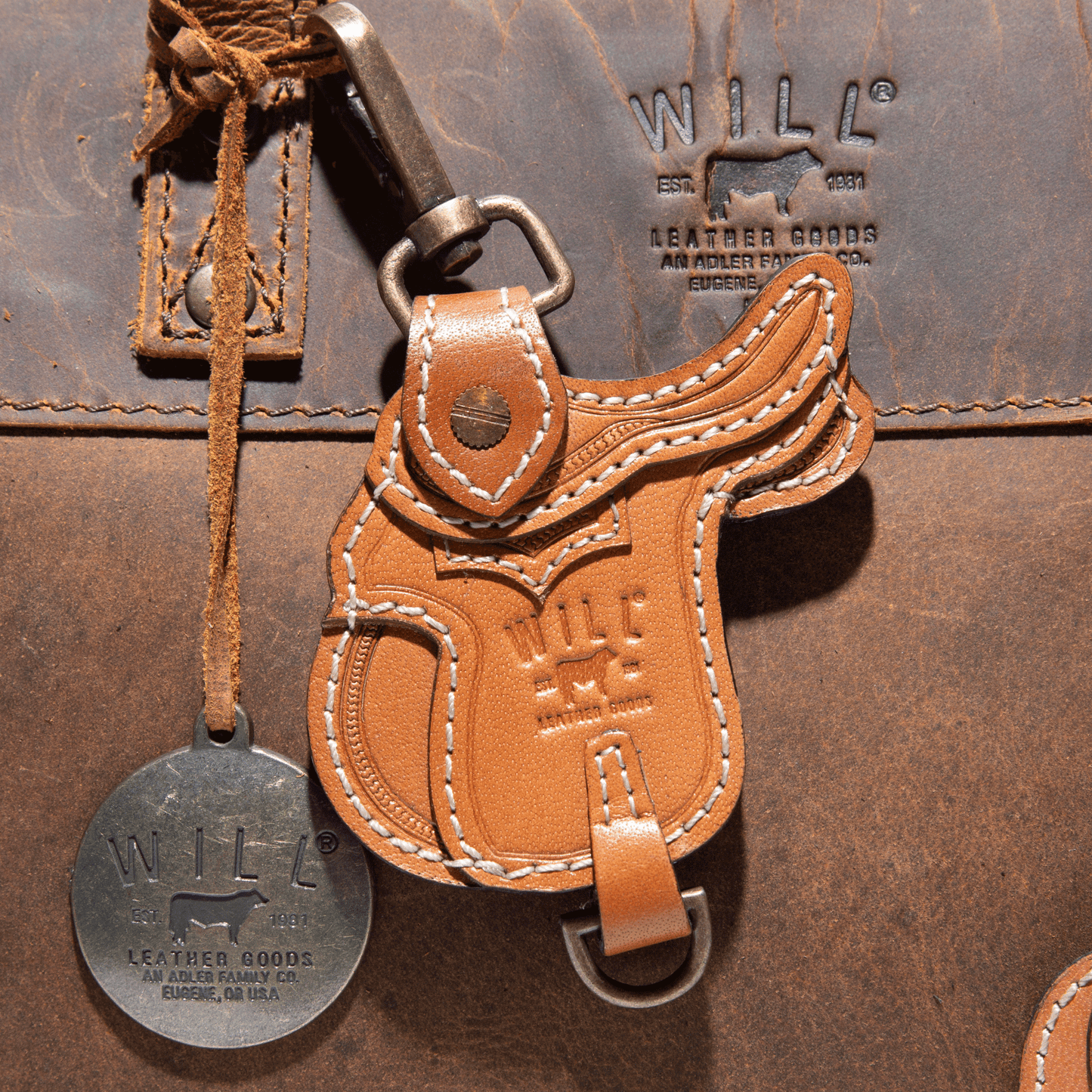 Saddle Charm/Keyfob - Will Leather Goods