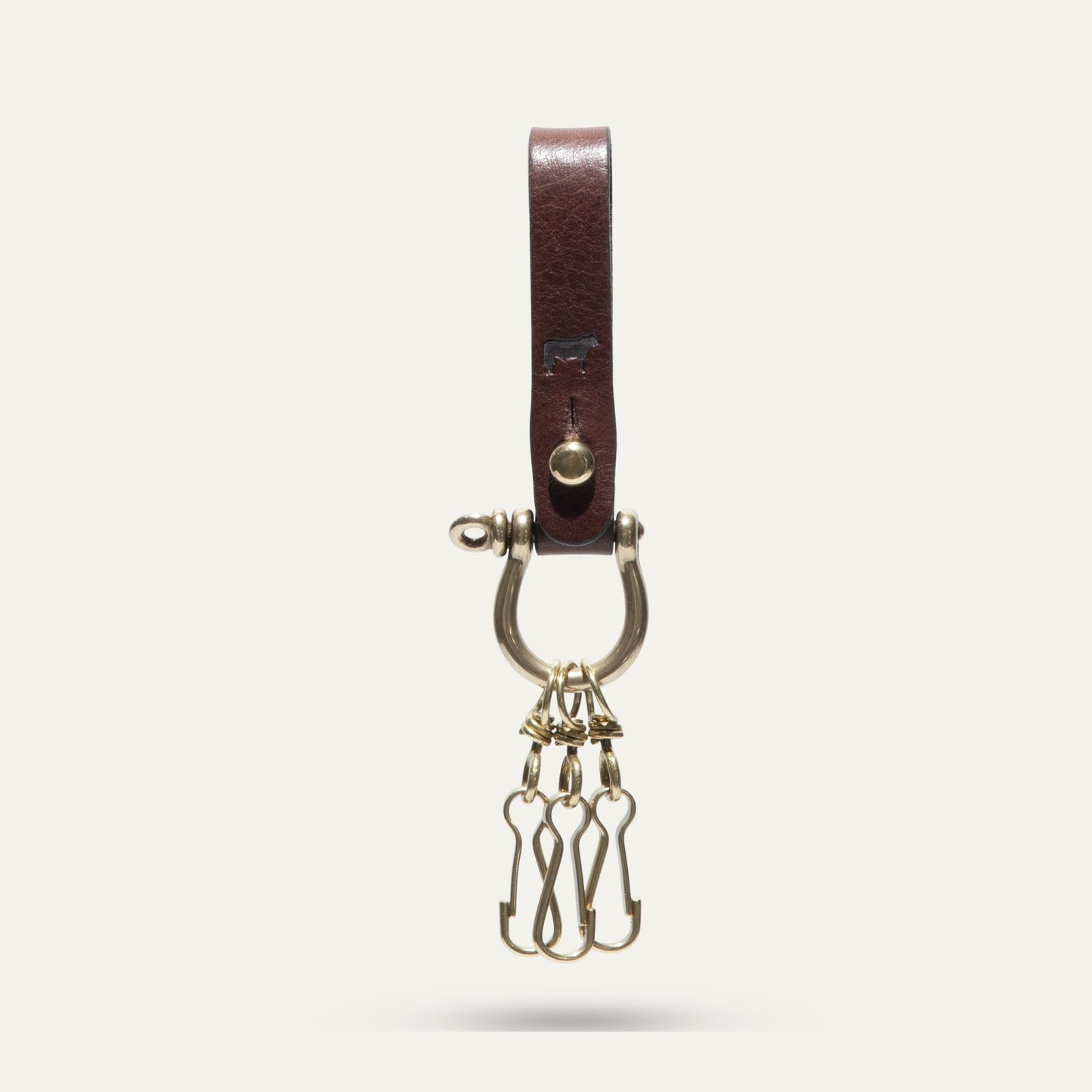 LEATHER TURN - BACK KEYRING - Will Leather Goods