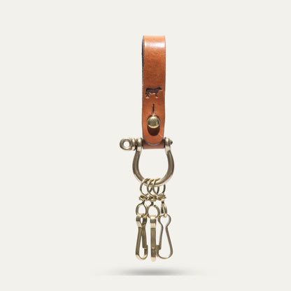 LEATHER TURN - BACK KEYRING - Will Leather Goods